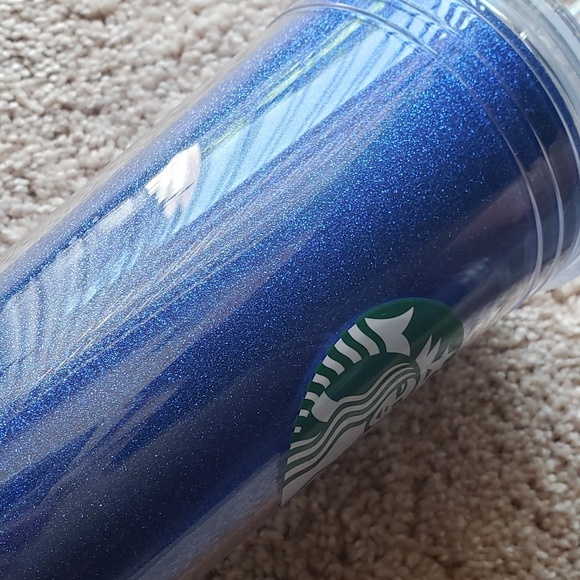 Blue glitter starbucks tumbler straw 20oz - Picture 6 of 6
